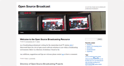Desktop Screenshot of opensourcebroadcast.com